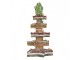 Dekorace svítící stromek z hvězd Gingerbread Tree - 15*15*29 cm / 3*AAA Clayre & Eef
