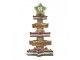 Dekorace svítící stromek z hvězd Gingerbread Tree - 15*15*29 cm / 3*AAA Clayre & Eef