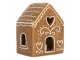 Hnědá perníková LED chaloupka Gingerbread Cott - 8*6*10 cm Clayre & Eef