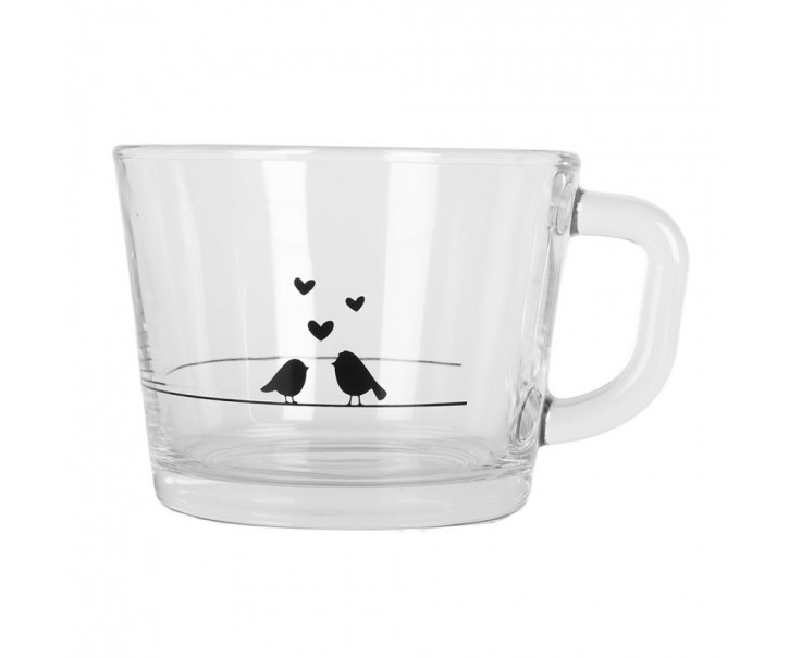 Water Glass 13x10x9 Cm / 450 Ml Transparent Glass Heart - 13*10*9 cm / 350 ml Clayre & Eef