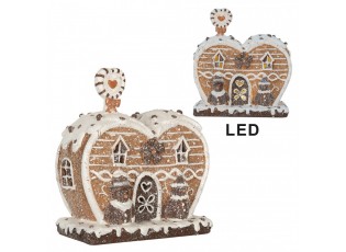 Perníková LED chaloupka Gingerbread Cotti - 18*10*19 cm