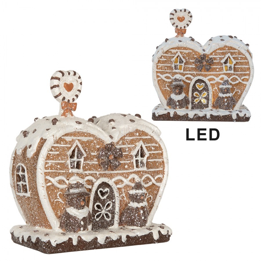 Perníková LED chaloupka Gingerbread Cotti - 18*10*19 cm
