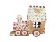Christmas Decoration With LED Lighting And Music Train 21x12x19 Cm Brown Plastic - 21*12*17 cm Clayre & Eef