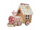 Christmas Decoration With LED Lighting And Music Train 21x12x19 Cm Brown Plastic - 21*12*17 cm Clayre & Eef