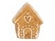 Perníková chaloupka stojan na vizitky Gingerbread Cott - 5*4*6 cm Clayre & Eef