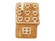 Perníková chaloupka stojan na vizitky Gingerbread Cott - 5*4*6 cm Clayre & Eef