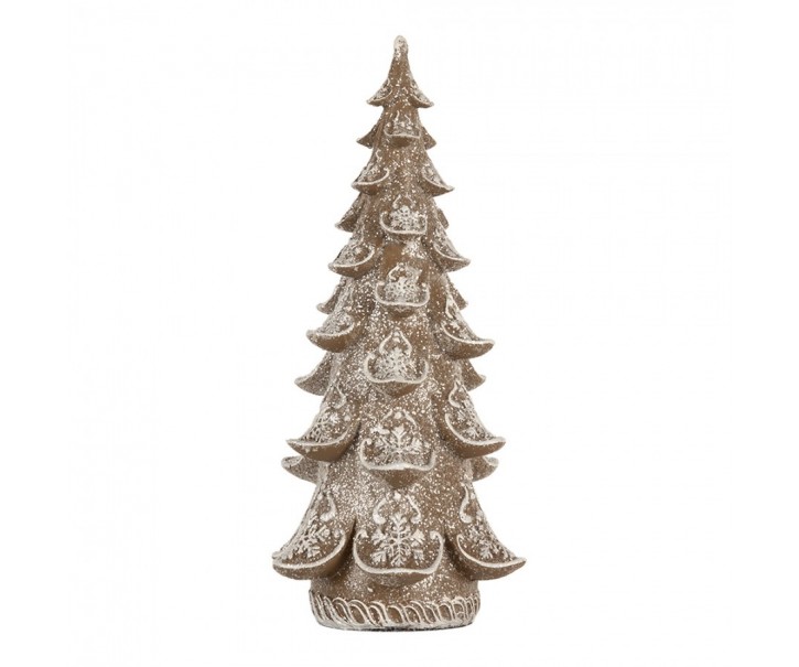 Dekorace vánoční perníkový stromek Gingerbread Tree - 12*12*25 cm Clayre & Eef