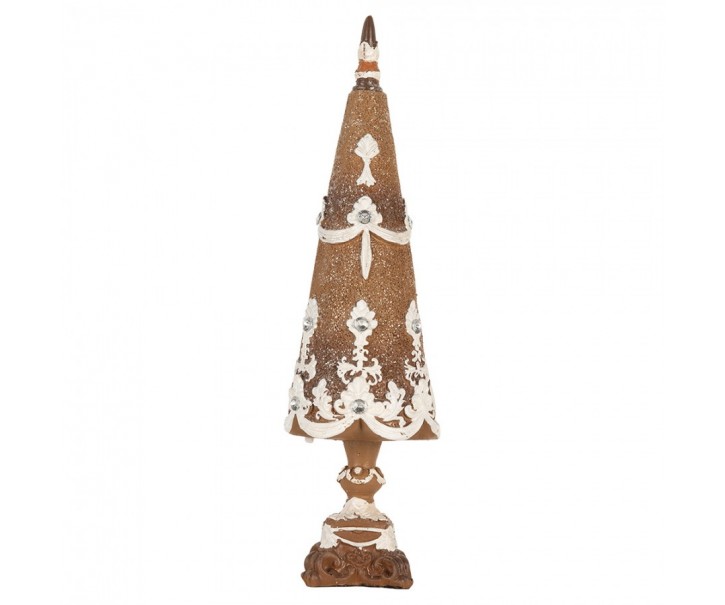 Dekorace perníkový stromek Gingerbread Tree - Ø 9*31 cm Clayre & Eef