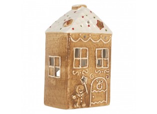 Perníková chaloupka na čajovou svíčku Gingerbread Cott - 9*7*16 cm