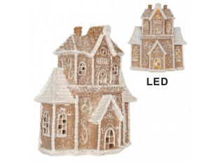 Perníková LED chaloupka Gingerbread Cott - 18*9*20 cm