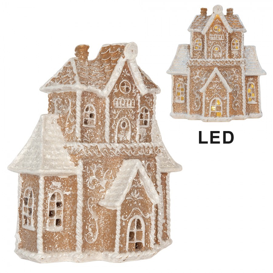 Perníková LED chaloupka Gingerbread Cott - 18*9*20 cm