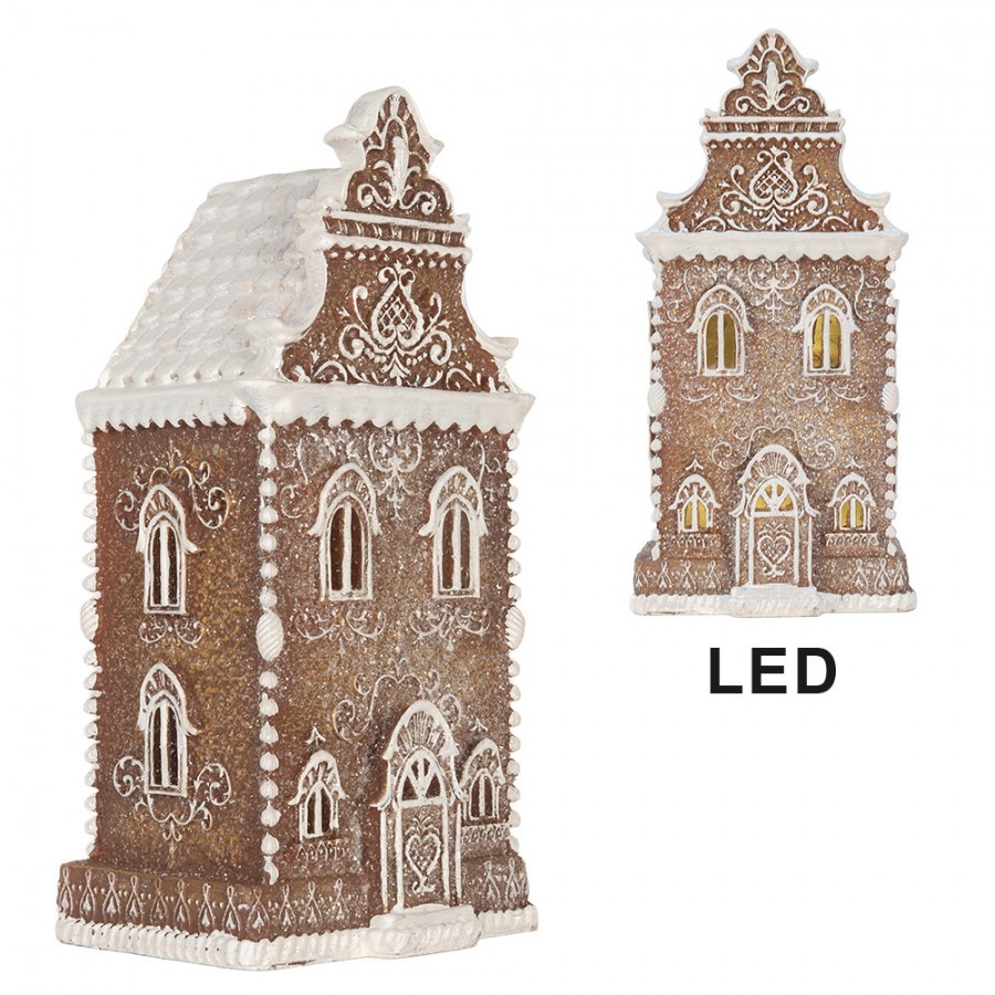 Perníkový LED domek Gingerbread Cotti - 17*15*35 cm