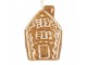 Závěsná ozdoba perníková chaloupka Gingerbread Cott - 4*4*6 cm Clayre & Eef