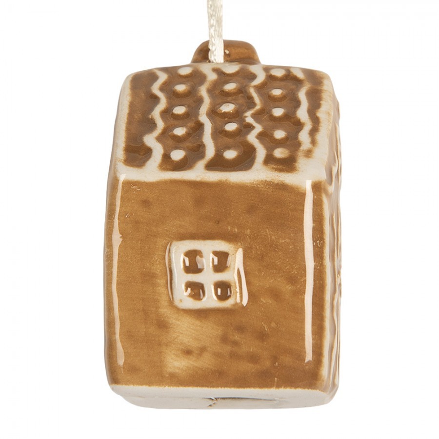 Závěsná ozdoba perníková chaloupka Gingerbread Cott - 4*4*6 cm
