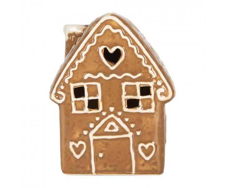 Perníková chaloupka Led Gingerbread Cott - 8*6*11 cm Clayre & Eef