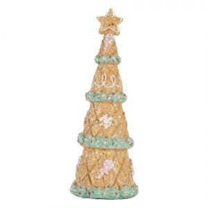Dekorace vánoční perníkový stromek Gingerbread Tree - Ø 9*25 cm