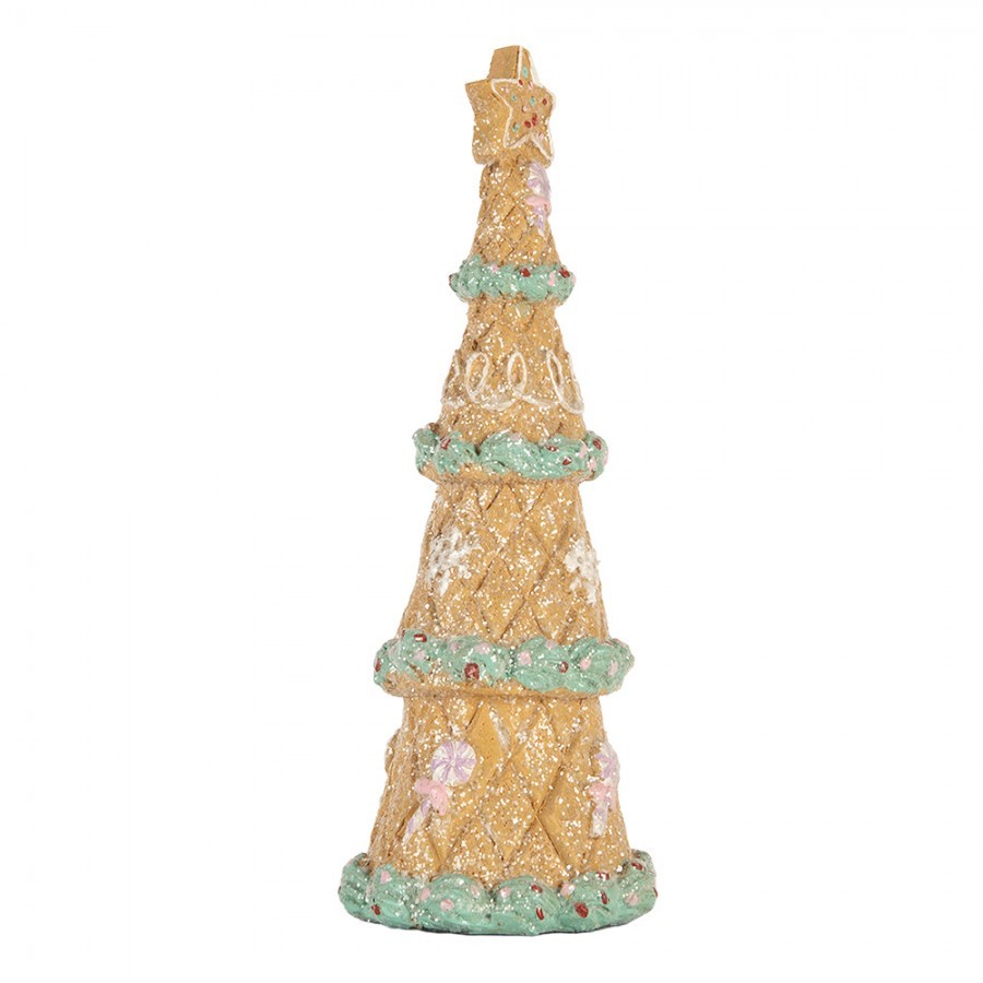 Dekorace vánoční perníkový stromek Gingerbread Tree - Ø 9*25 cm