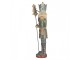 Christmas Decoration Figurine Nutcracker 12x10x40 Cm Blue Plastic - 13*13*38 cm Clayre & Eef