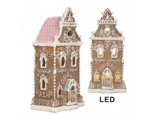 Perníkový LED domek Gingerbread Cotti - 9*7*18 cm