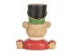 Card Holder Bear 9x6x10 Cm Brown Plastic - Christmas Clayre & Eef