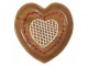 Keramický talířek perníkové srdce Gingerbread Cott - 17*17*3 cm Clayre & Eef