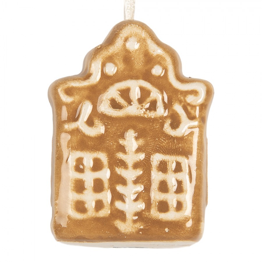 Závěsná ozdoba perníková chaloupka Gingerbread Cott - 4*4*5 cm