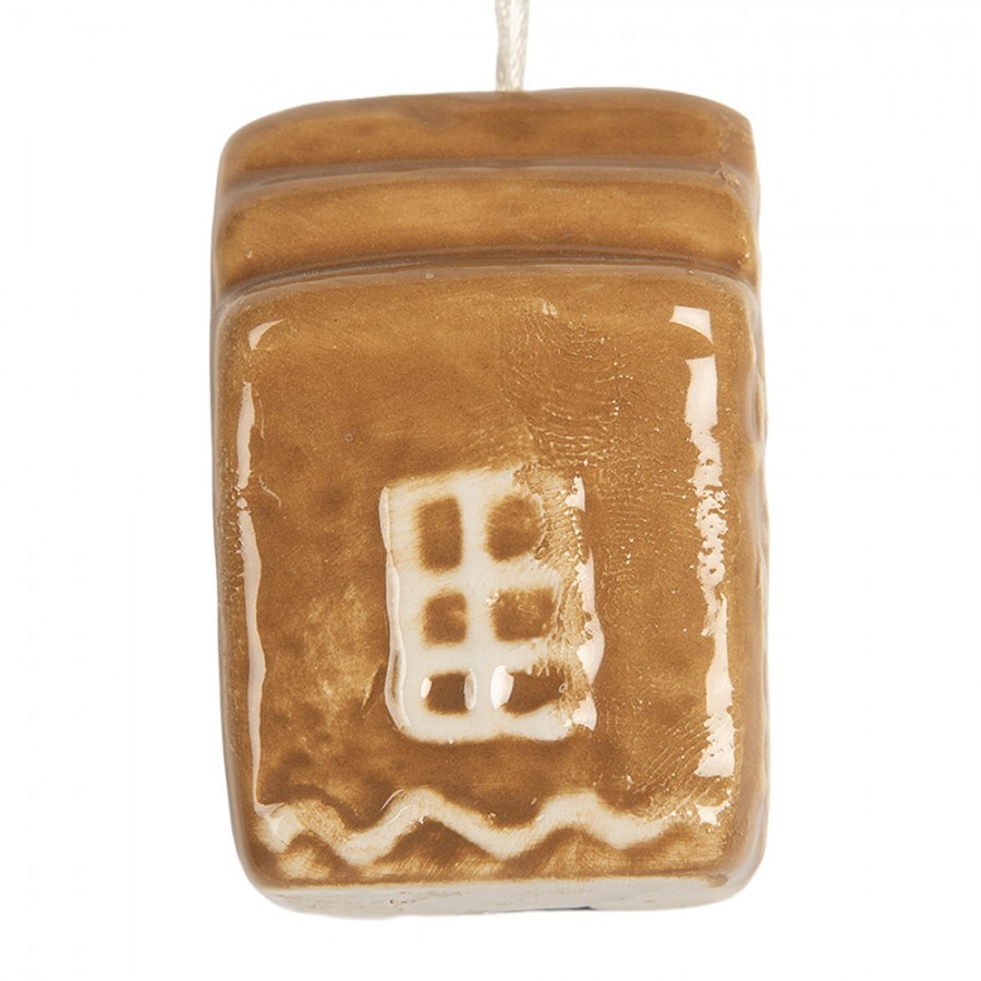 Závěsná ozdoba perníková chaloupka Gingerbread Cott - 4*4*5 cm