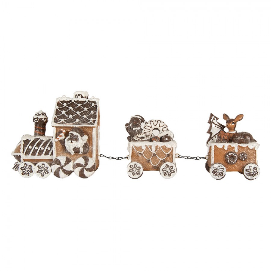 Vánoční perníkový vláček Gingerbread Train - 33*10*15 cm