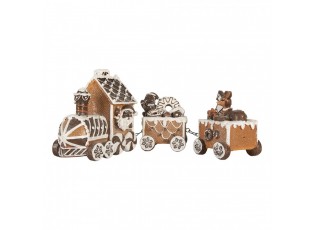 Vánoční perníkový vláček Gingerbread Train - 33*10*15 cm