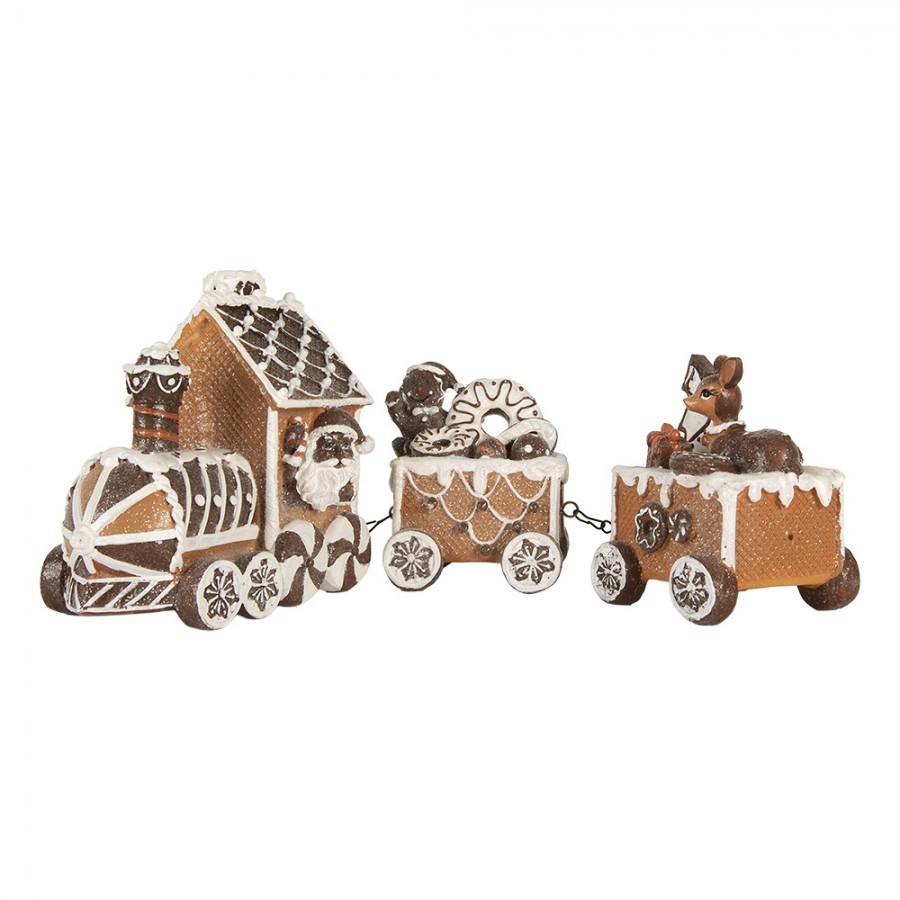 Vánoční perníkový vláček Gingerbread Train - 33*10*15 cm