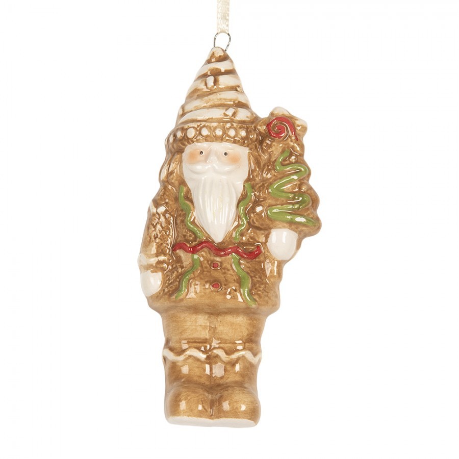 Závěsná ozdoba perníkový Louskáček Gingerbread Cott - 6*4*11 cm