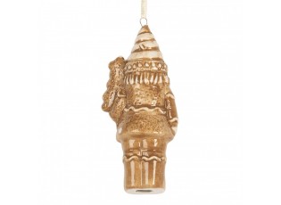Závěsná ozdoba perníkový Louskáček Gingerbread Cott - 6*4*11 cm