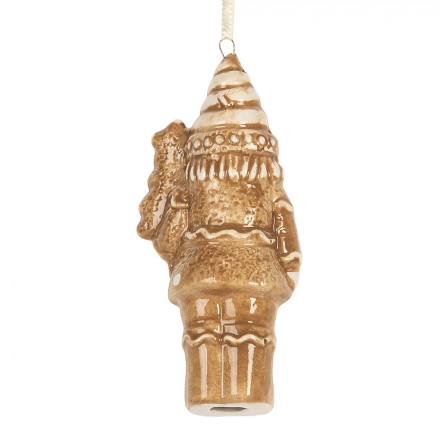 Závěsná ozdoba perníkový Louskáček Gingerbread Cott - 6*4*11 cm