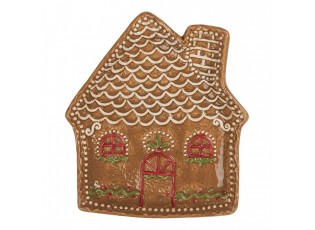 Keramický talířek perníková chaloupka Gingerbread Cott - 20*18*3 cm