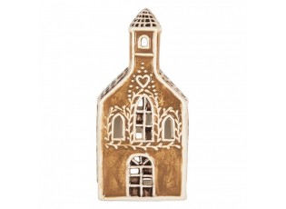 Perníková chaloupka na čajovou svíčku Gingerbread Cott - 8*7*17 cm