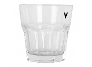 Water Glass ? 8x8 Cm / 200 Ml Transparent Glass Heart - ? 8*8 cm / 150 ml