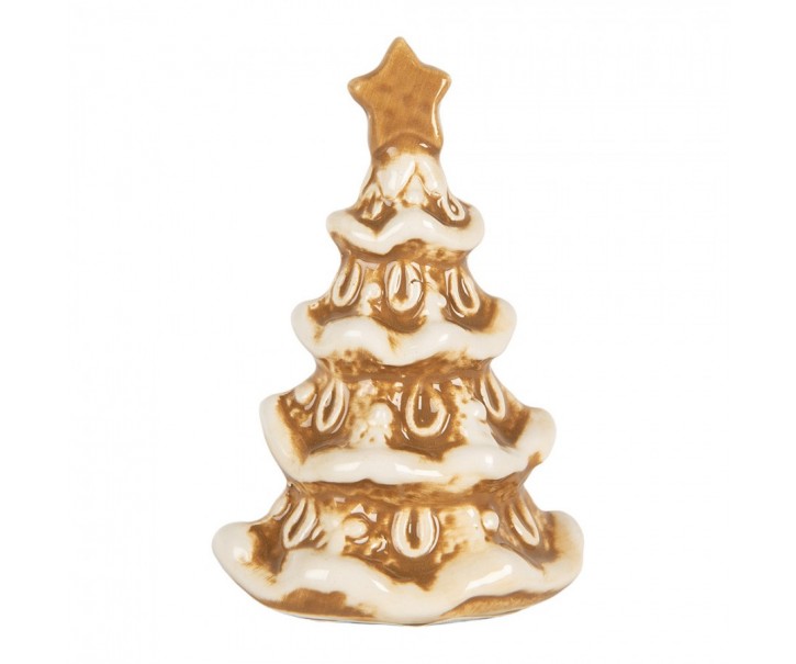 Perníková dekorace stromek Gingerbread Cott - 6*5*9 cm Clayre & Eef