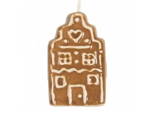 Závěsná ozdoba perníková chaloupka Gingerbread Cott - 4*4*6 cm