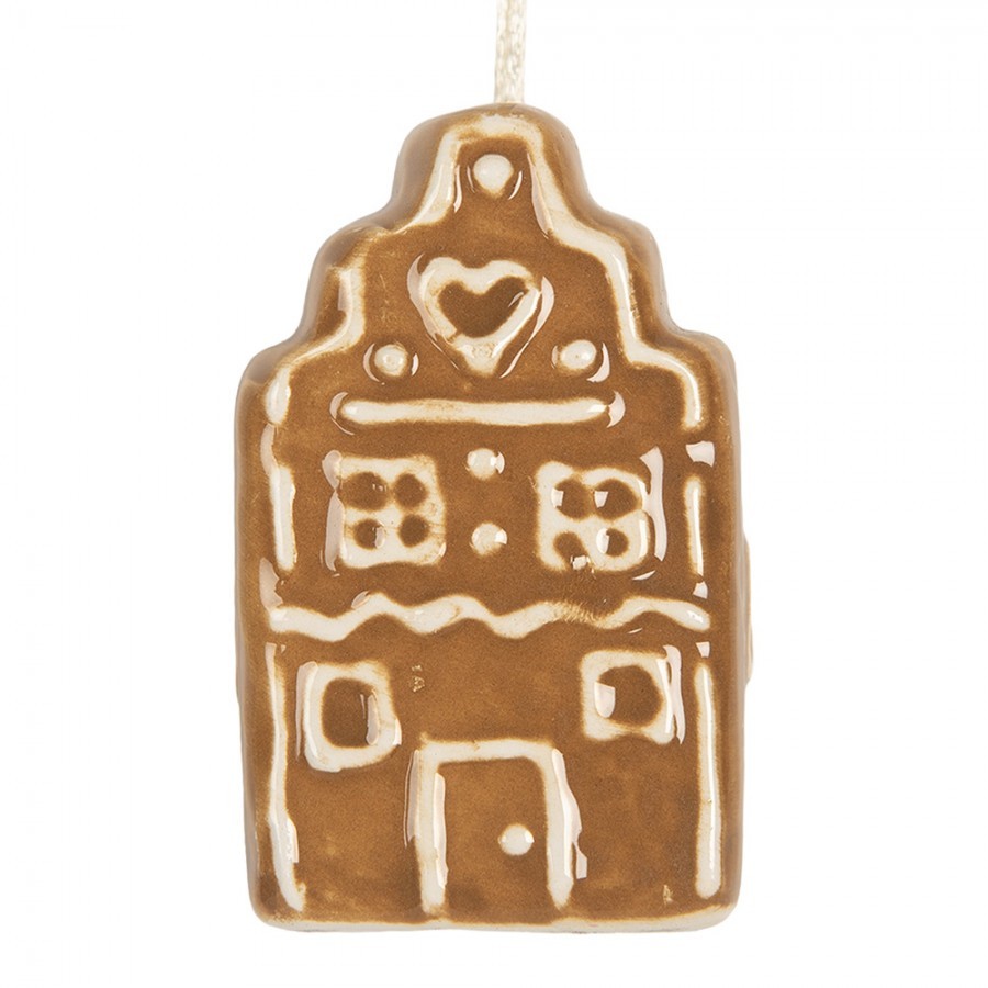 Závěsná ozdoba perníková chaloupka Gingerbread Cott - 4*4*6 cm