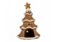 Perníkový stromek na čajovou svíčku Gingerbread Cott - 11*8*17 cm Clayre & Eef