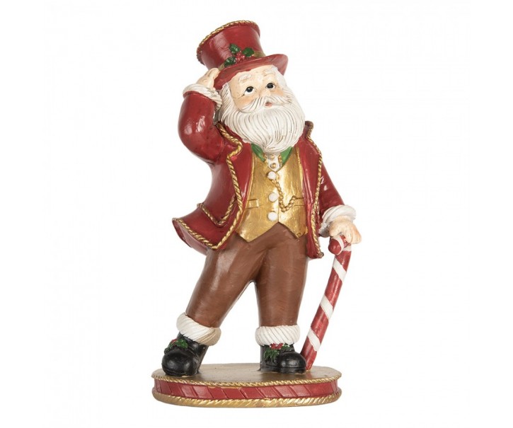 Christmas Decoration Christmas Tree 12x9x21 Cm Red Plastic - 12*9*21 cm Clayre & Eef