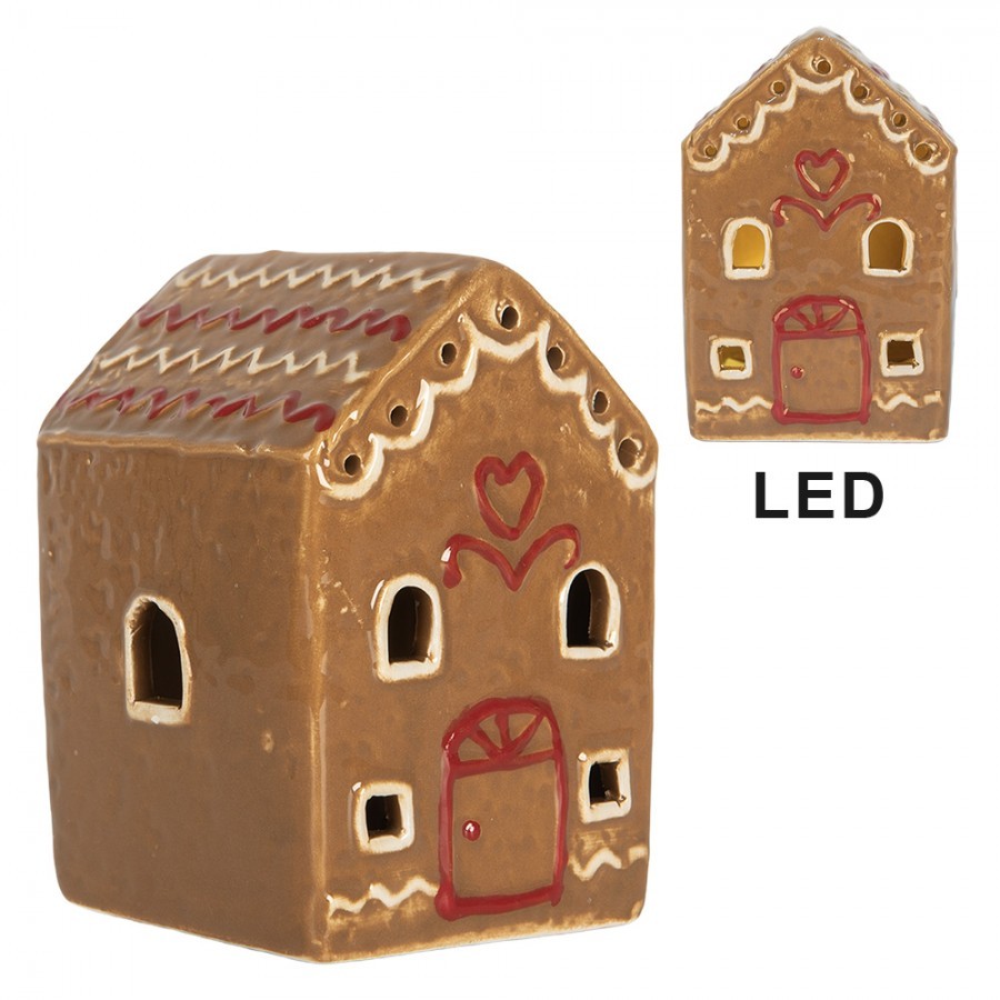 Perníková LED chaloupka Gingerbread Cott - 7*6*9 cm