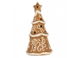 Perníkový stromek na čajovou svíčku Gingerbread Cott - Ø 8*15 cm