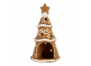 Perníkový stromek na čajovou svíčku Gingerbread Cott - Ø 8*15 cm