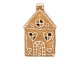 Hnědá perníková LED chaloupka Gingerbread Cott - 7*6*12 cm Clayre & Eef
