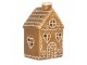 Hnědá perníková LED chaloupka Gingerbread Cott - 7*6*12 cm Clayre & Eef