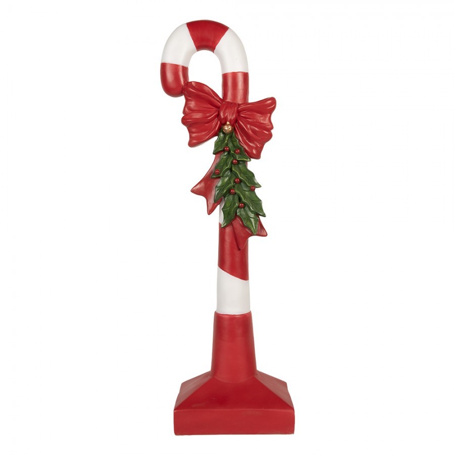 Christmas Decoration Candy Cane 25x18x83 Cm Red Plastic - 25*18*83 cm