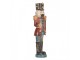 Modro-červená dekorace Louskáček Nutcracker - 7*6*21 cm Clayre & Eef