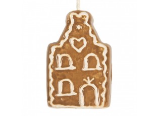 Závěsná ozdoba perníková chaloupka Gingerbread Cott - 4*4*6 cm
