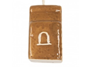 Závěsná ozdoba perníková chaloupka Gingerbread Cott - 4*4*6 cm